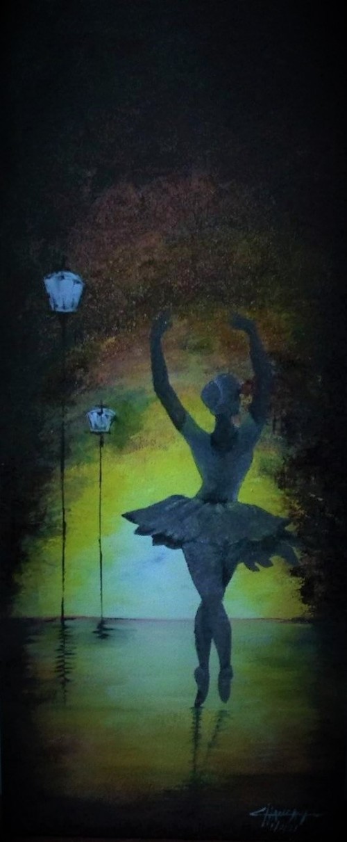 ballerina at night