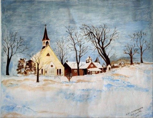brookside chapel in the winter