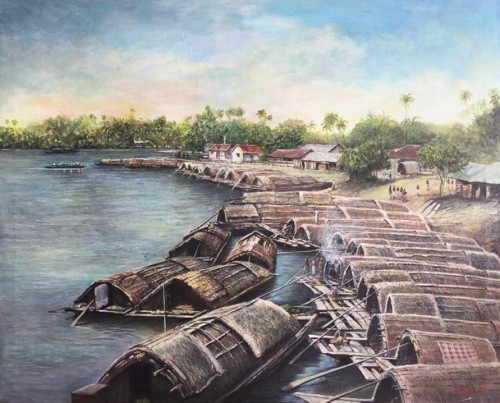 River boats old Ceylon