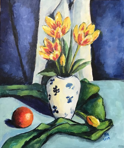 Still life inspired by Peploe