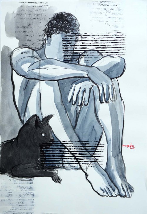 A  MAN  WITH CAT