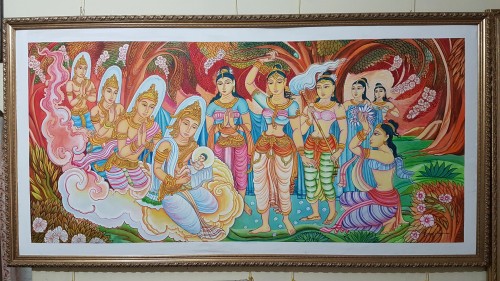 Birth of lord Buddha-painting01