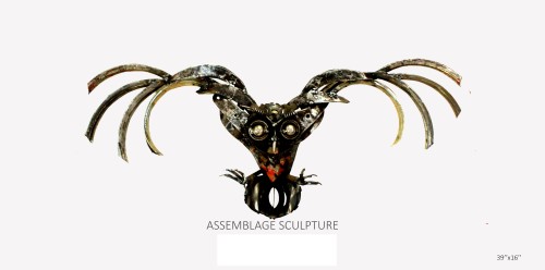 Metal Assemblage  Owl