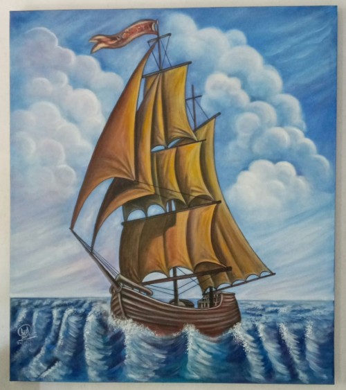 A sailing ship