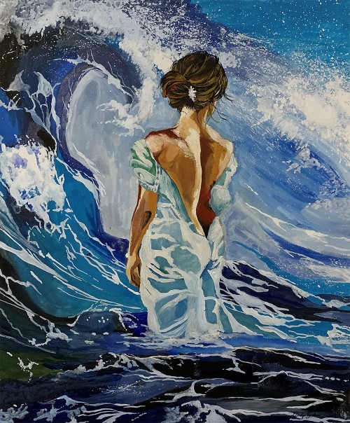 Woman In The Sea