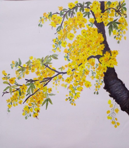 Canopy of Yellow Blooms