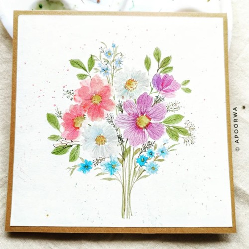 Handpainted Greeting Card