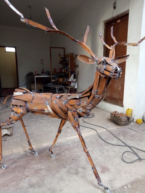 metal deer