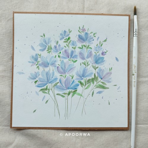 Watercolour Floral Card