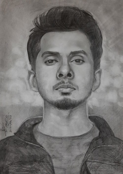 Portrait art of Dhanith Sri