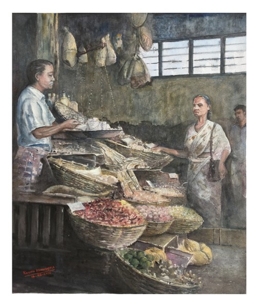 seller in market