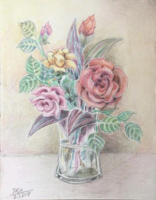 Still life of vase