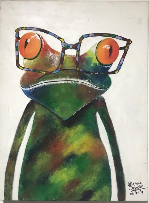 Abstract frog