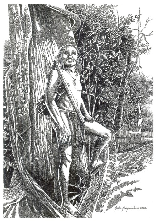 Member of an Indigenous man