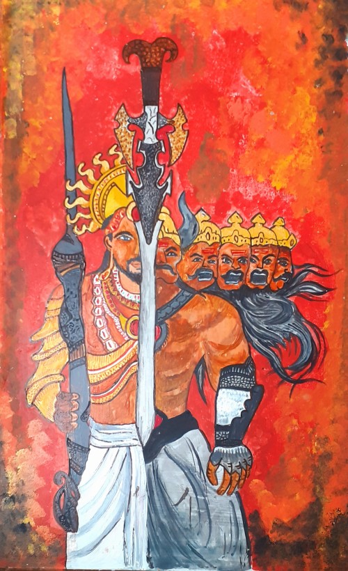 king rawana painting