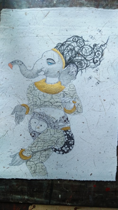 Dancing ganesha