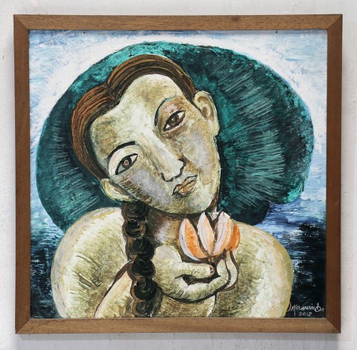 Girl with a flower