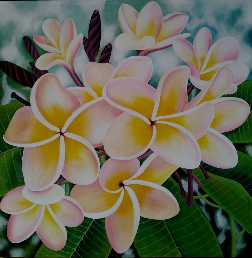 Temple Flower Painting