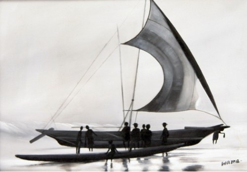A sail boat