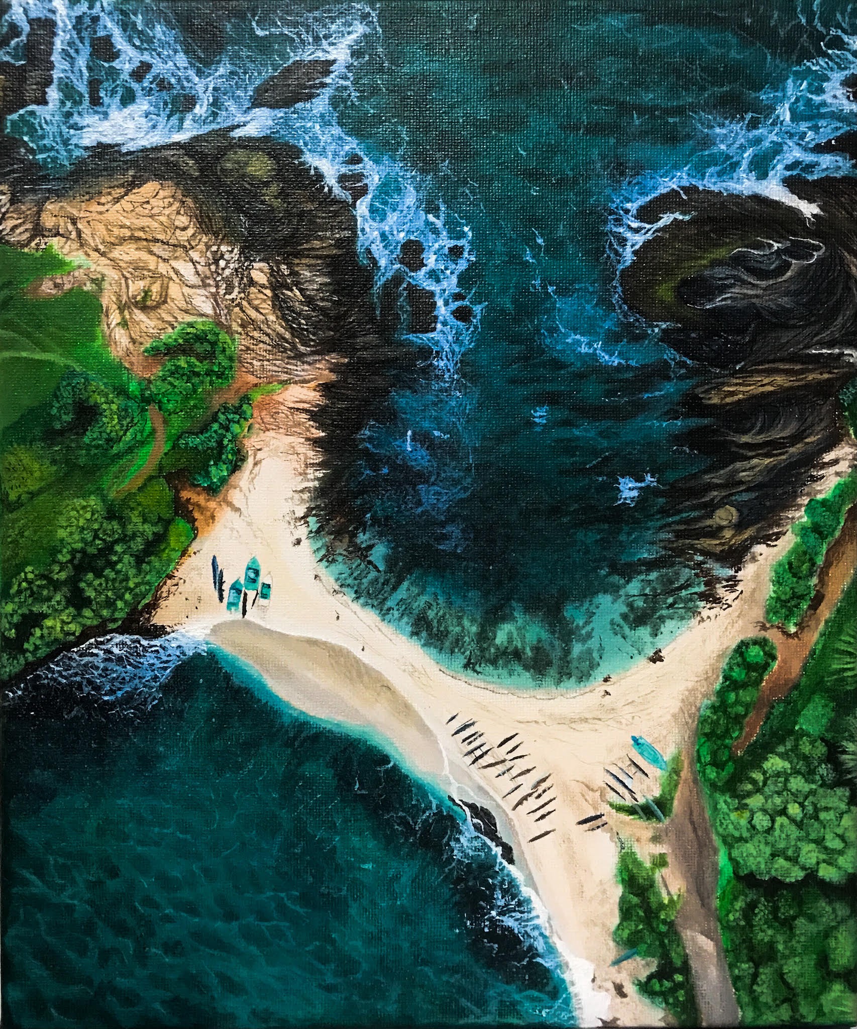 Blue Beach Island by Pamuditha Munasinghe