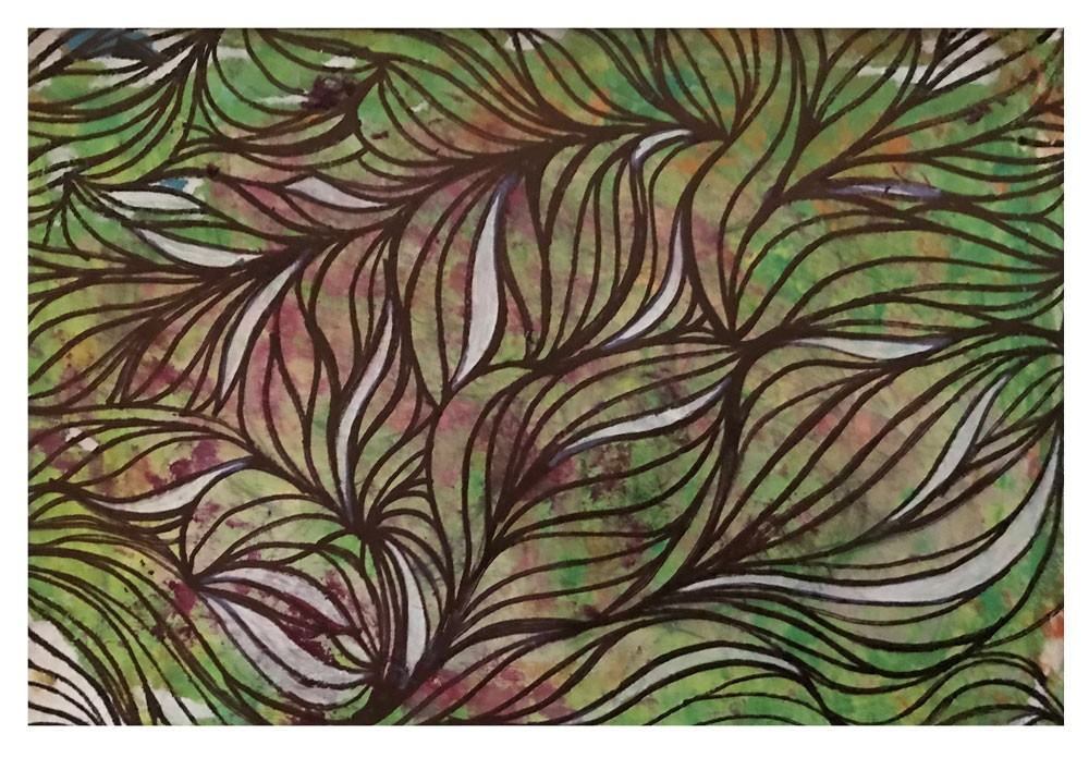 Leaf pattern by Chamath Lokuliyana