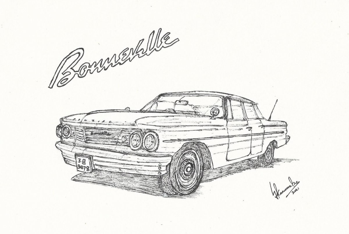 1959 Pontiac Bonneville by Lahiru Karunaratne