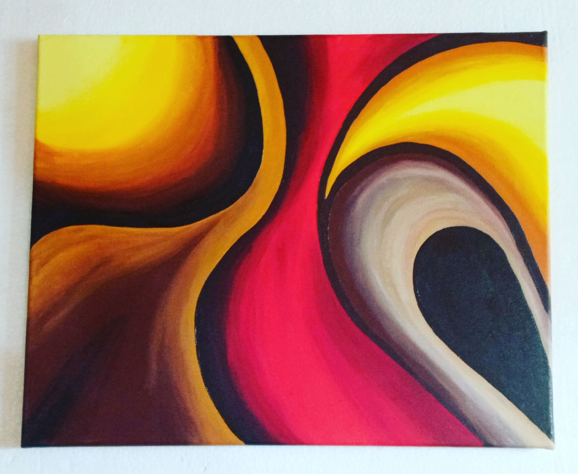 Abstract art by Hasna Musawvir