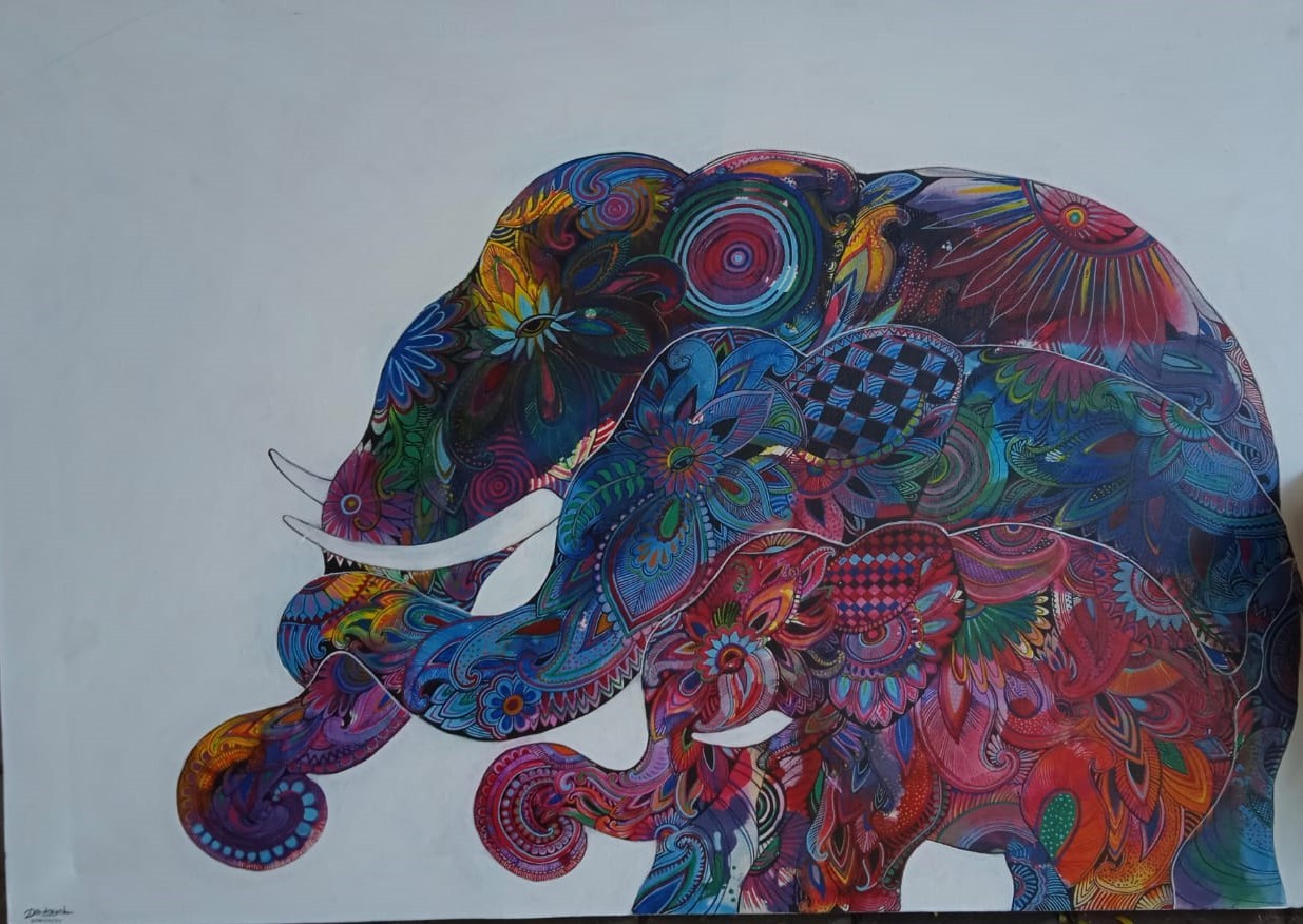 3 elephants by Dilrukshi De Silva