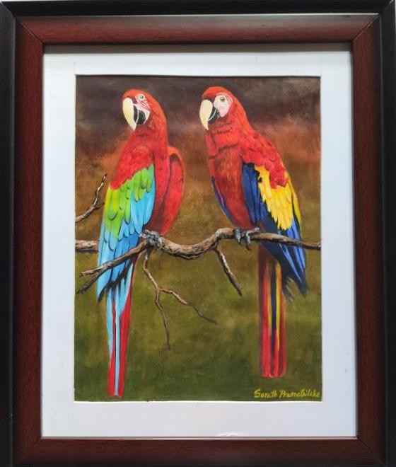 Parrots by Sarath Premathilake