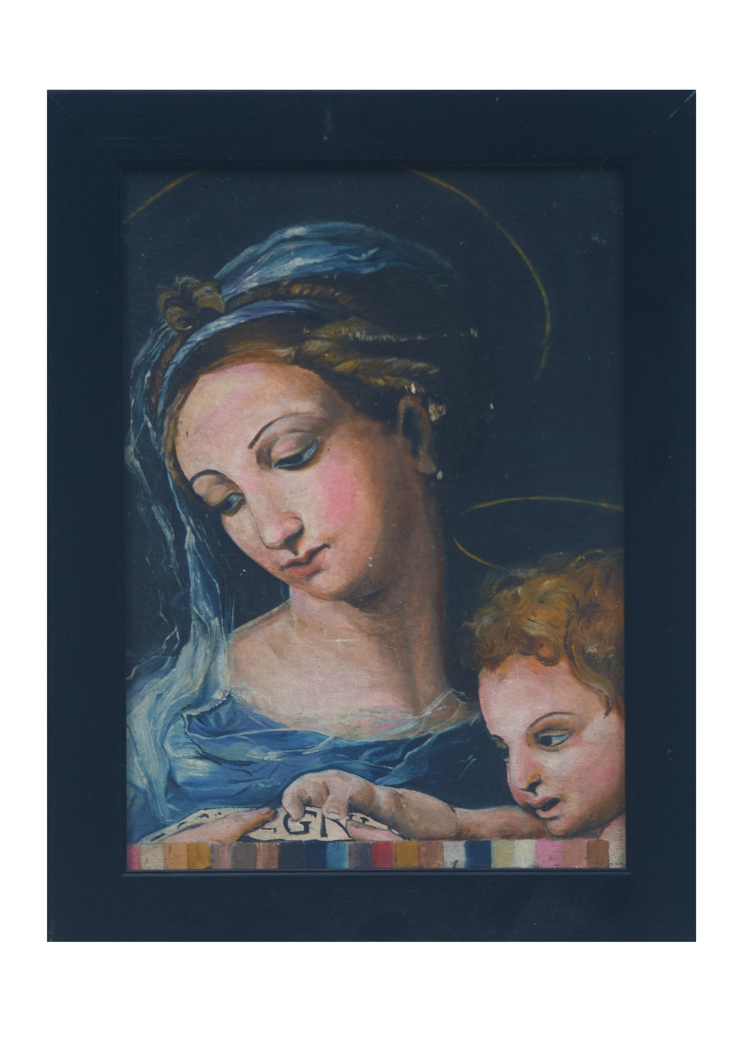 Mother Mary and baby Jesus by Nimesh Rukshan