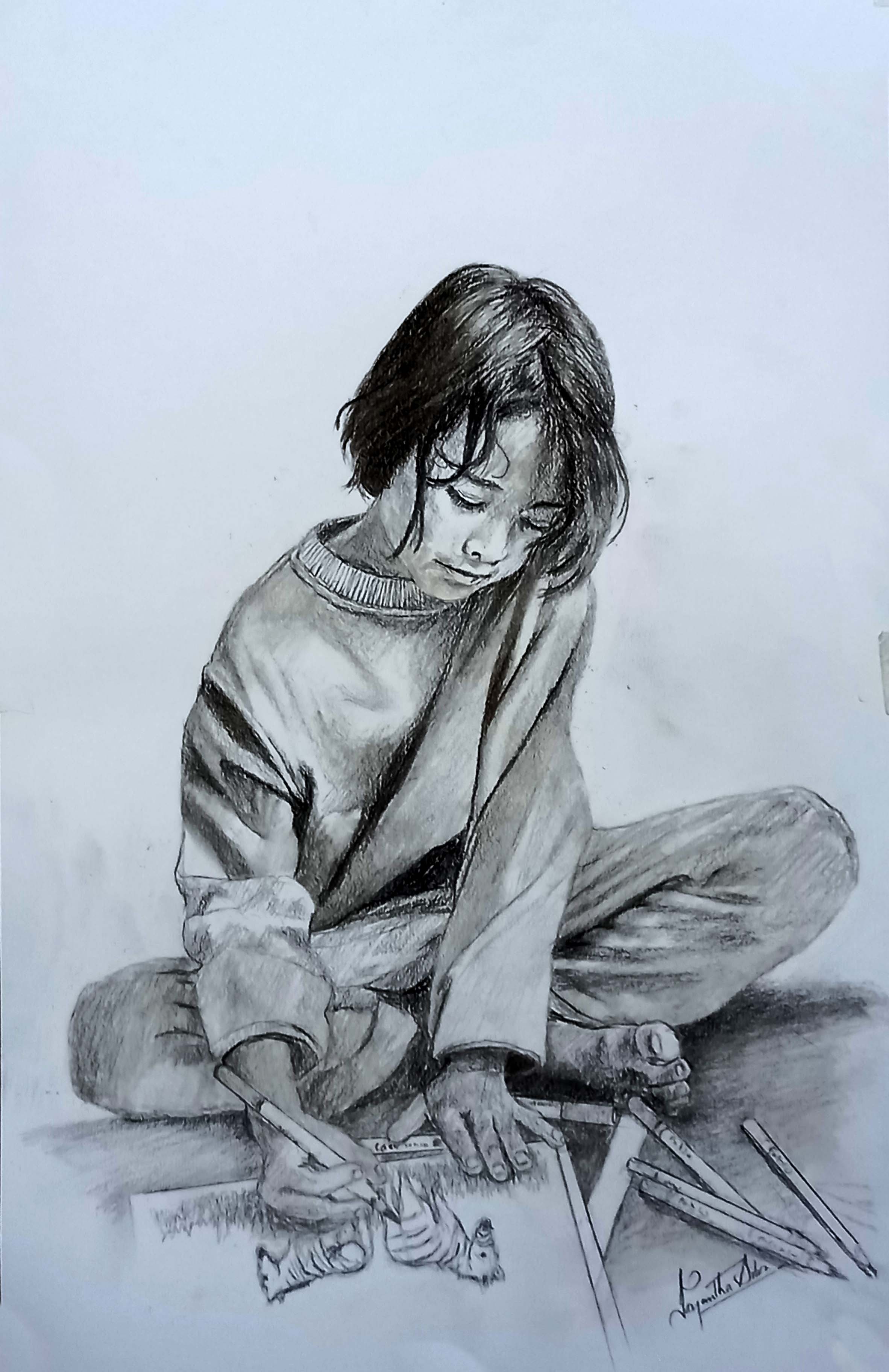 Beginning of an Artist by Jayantha Silva