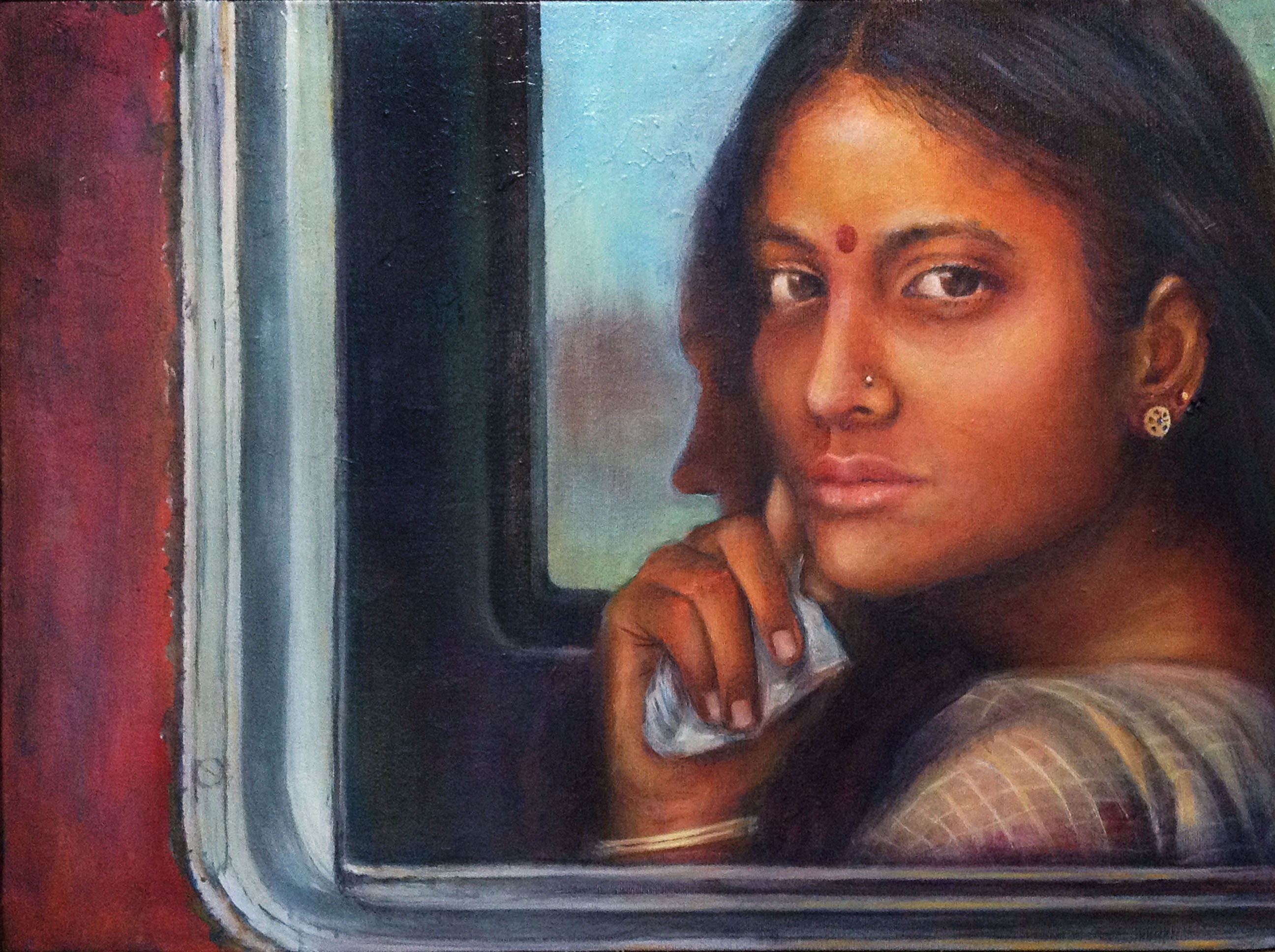 Girl in a Train by Dillai Joseph