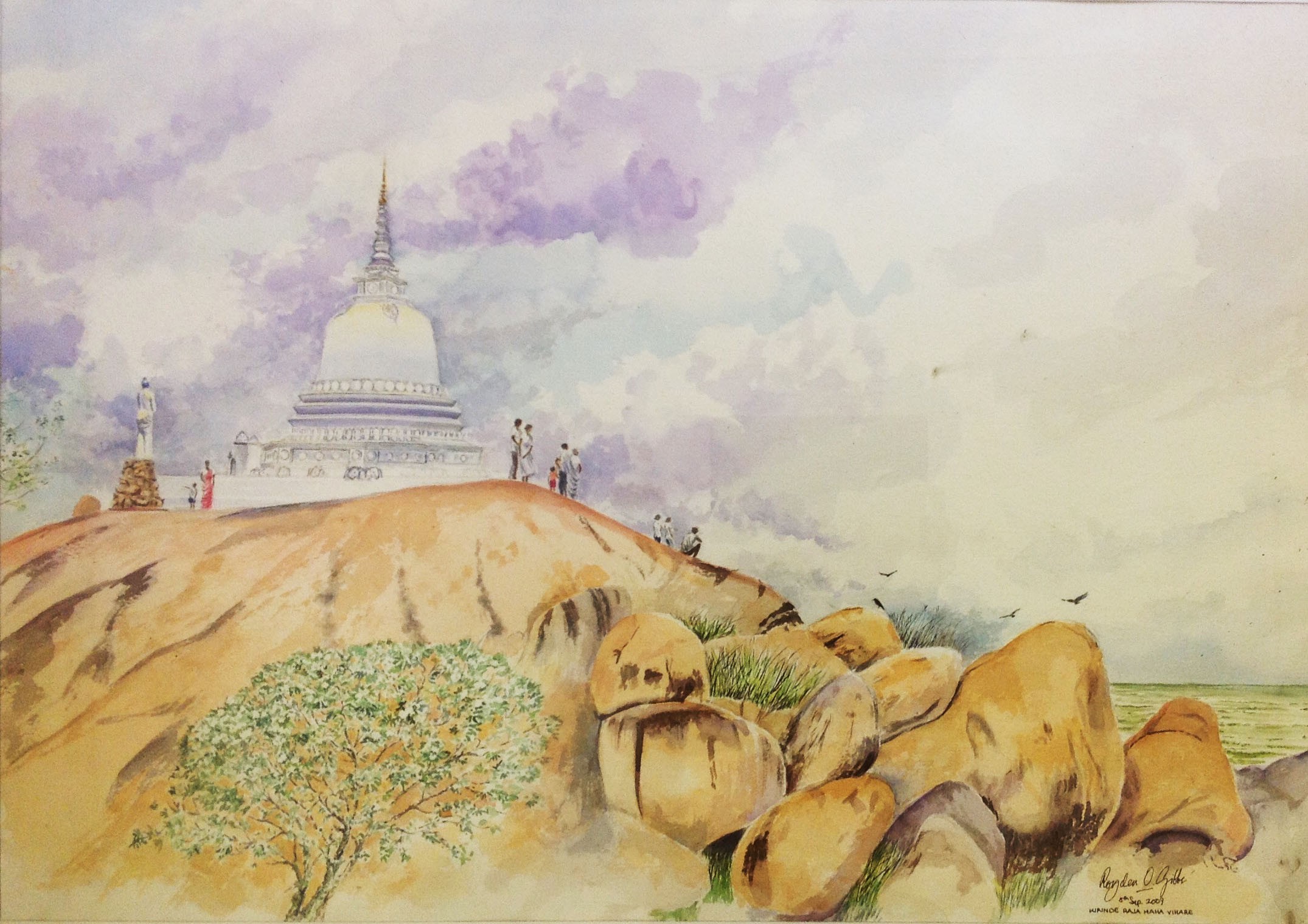 Kirinda Raja Maha Vihara by Royden Gibbs