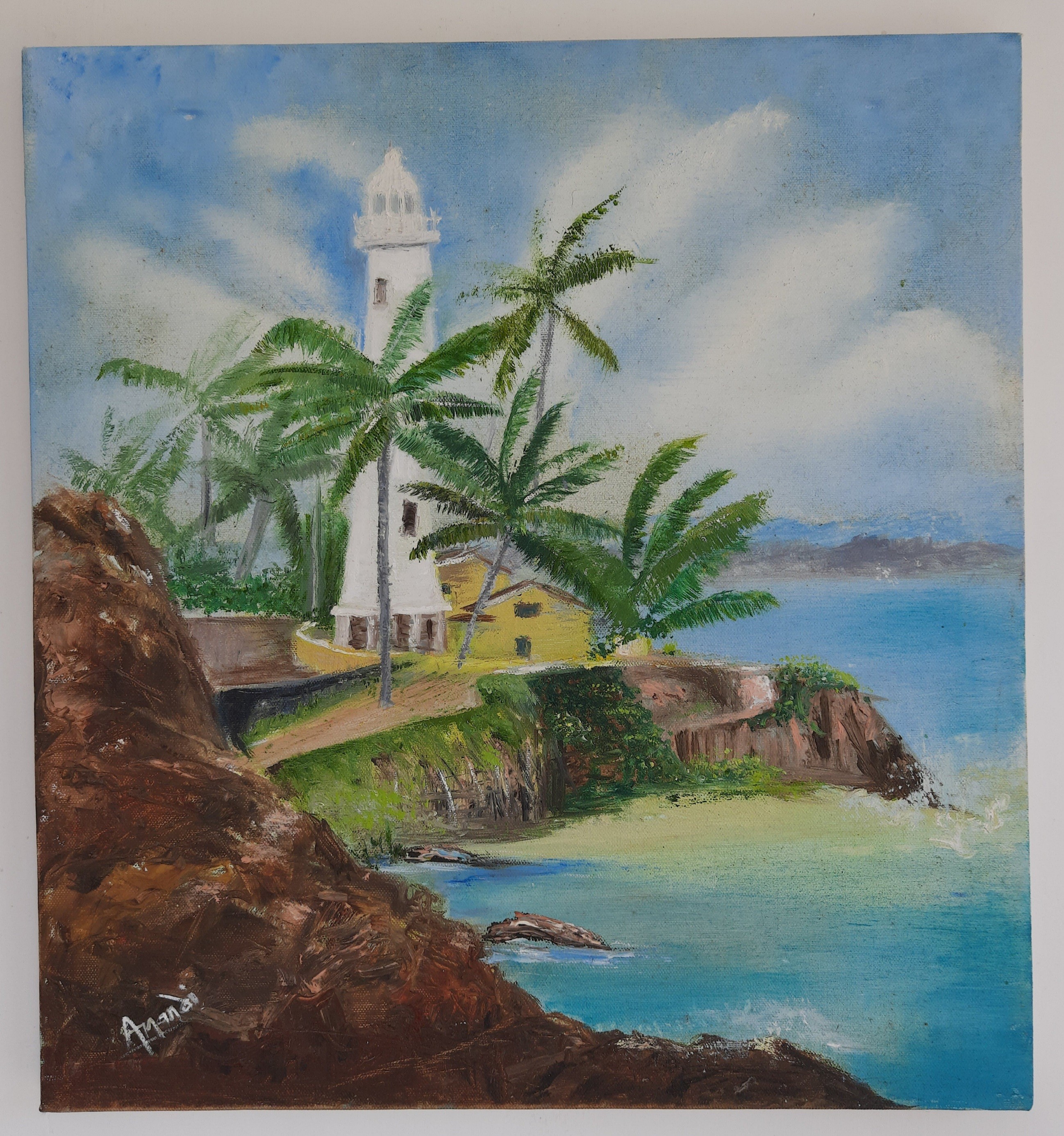Galle Lighthouse by Anandi Goonewardene