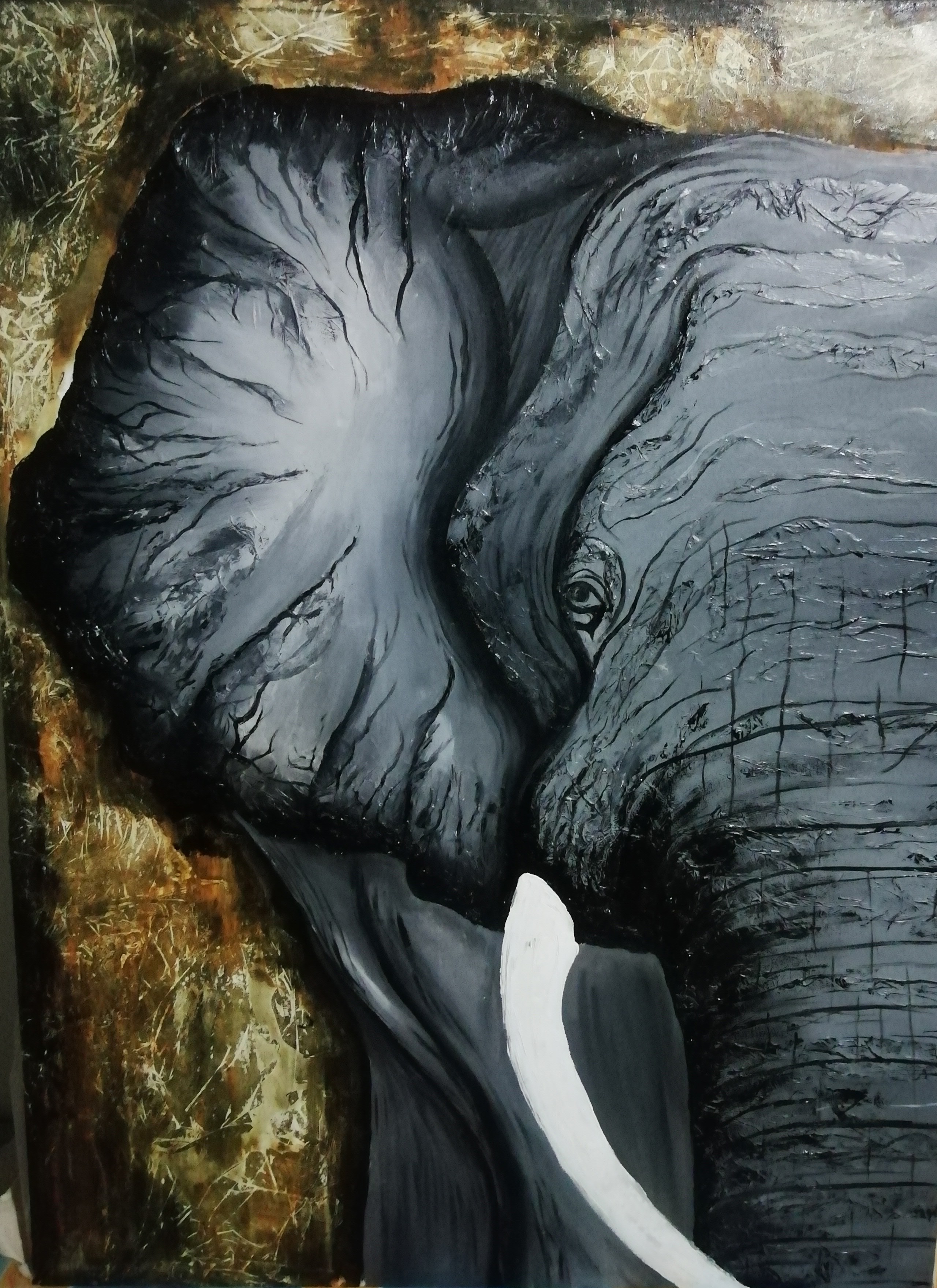 Elephant Face by Jayani Perera