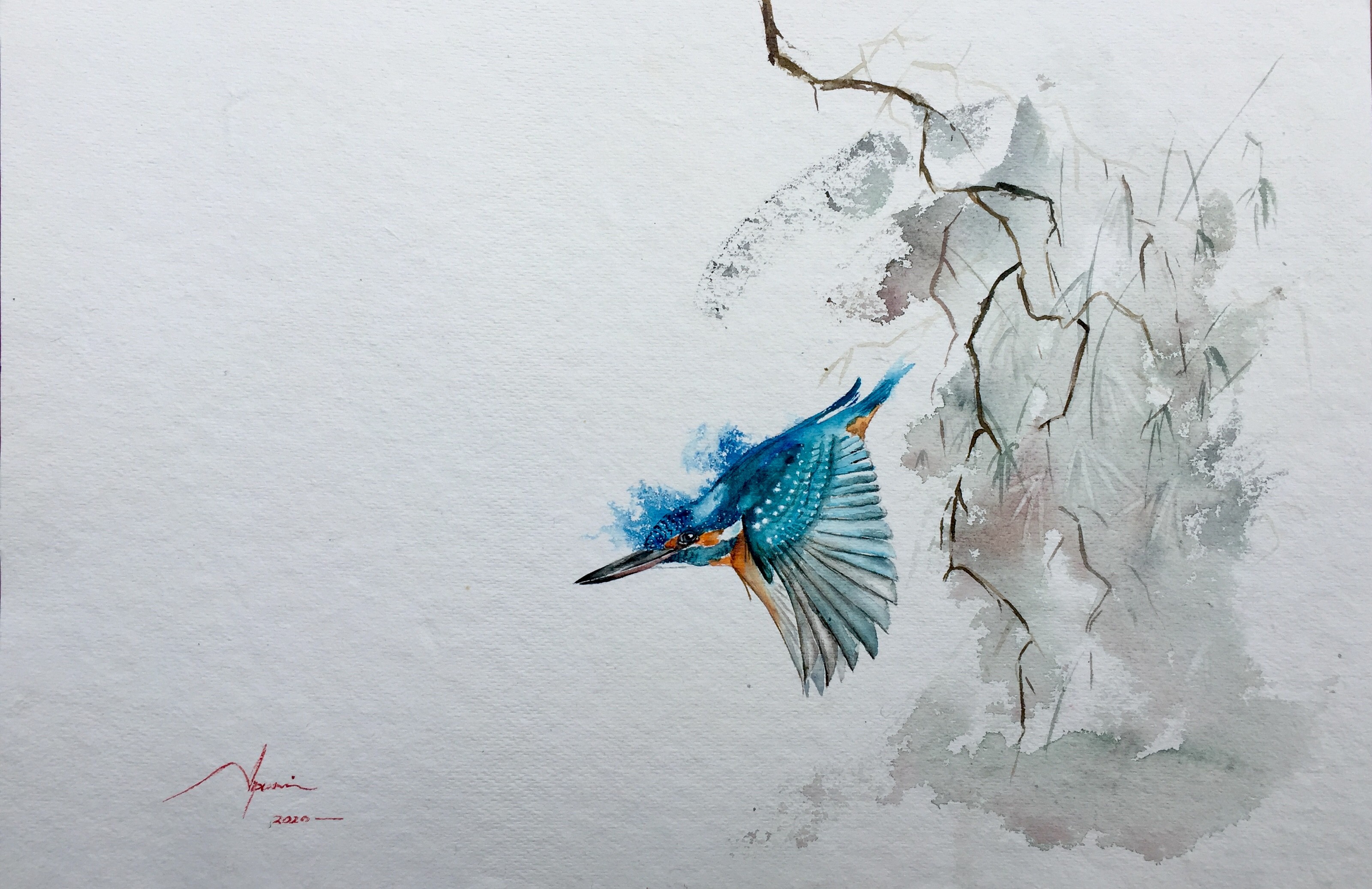 BEHABING FREELY KINGFISHER by NIPUNI MALLIKA ARACHCHI