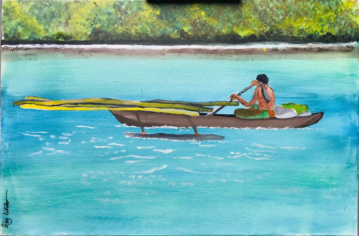 Way to Stilt fishing by Deepthi Wijewardana