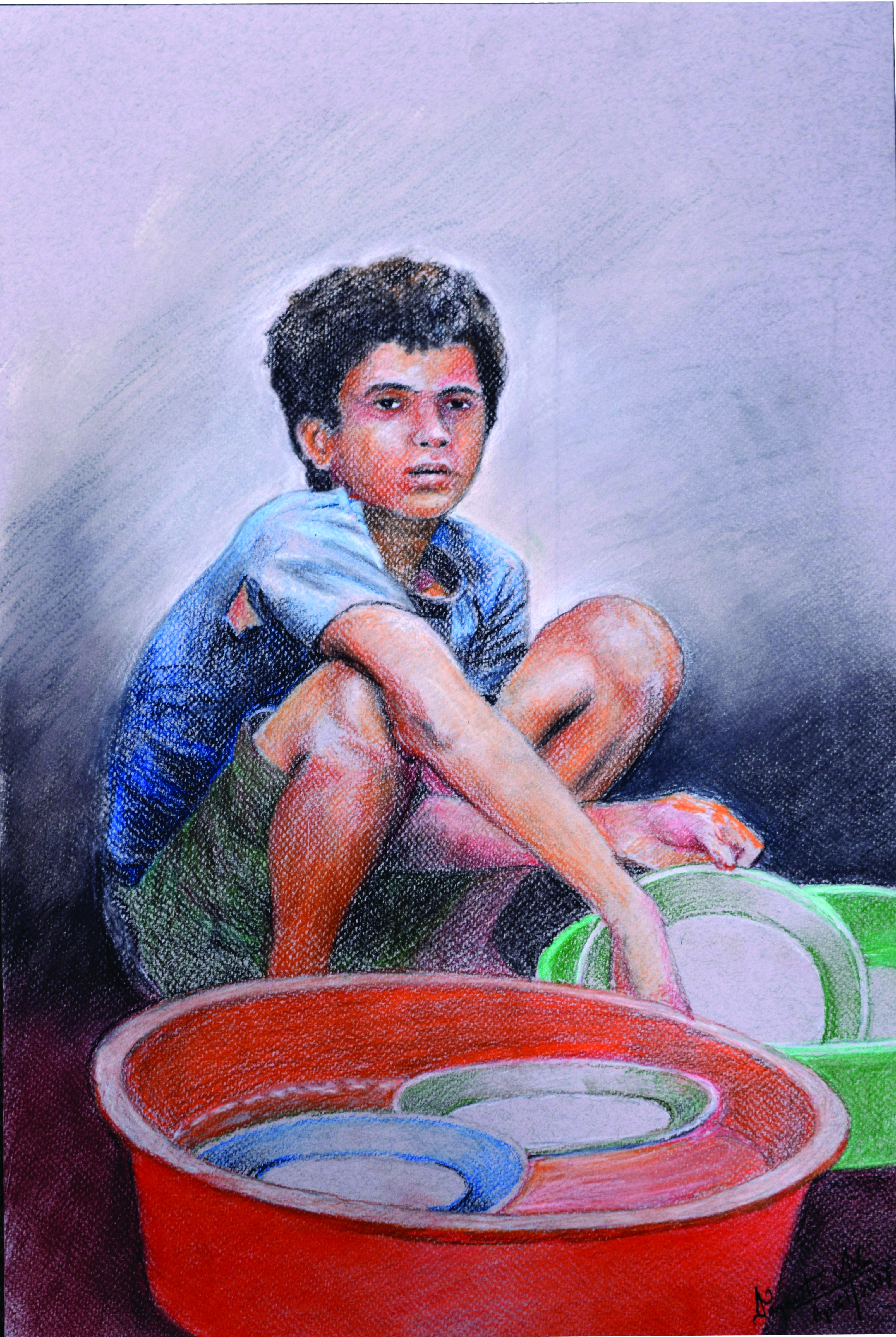 Dish Washer by Jayantha Silva