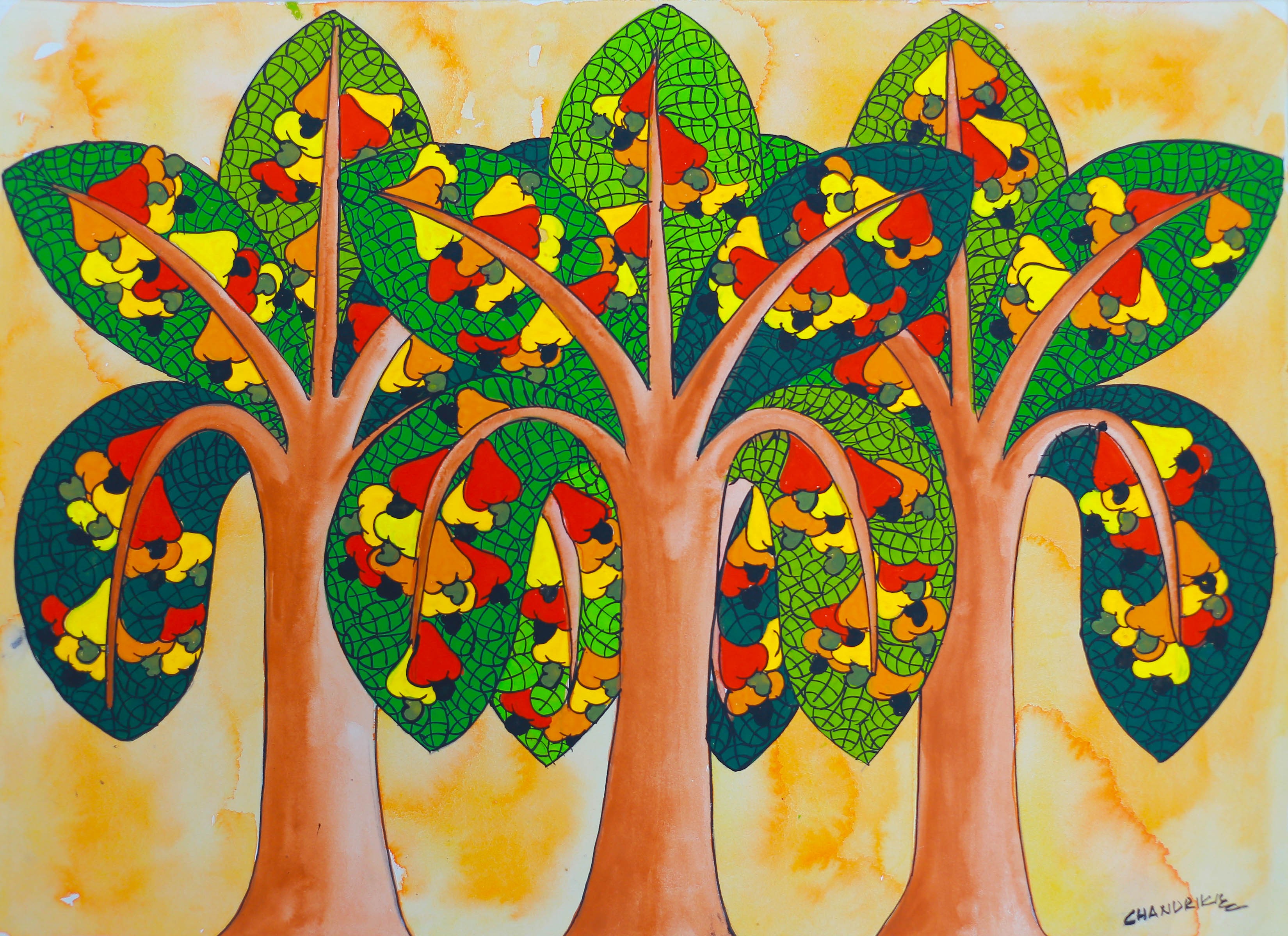 Cashew Tree by Chandrika Shiromani