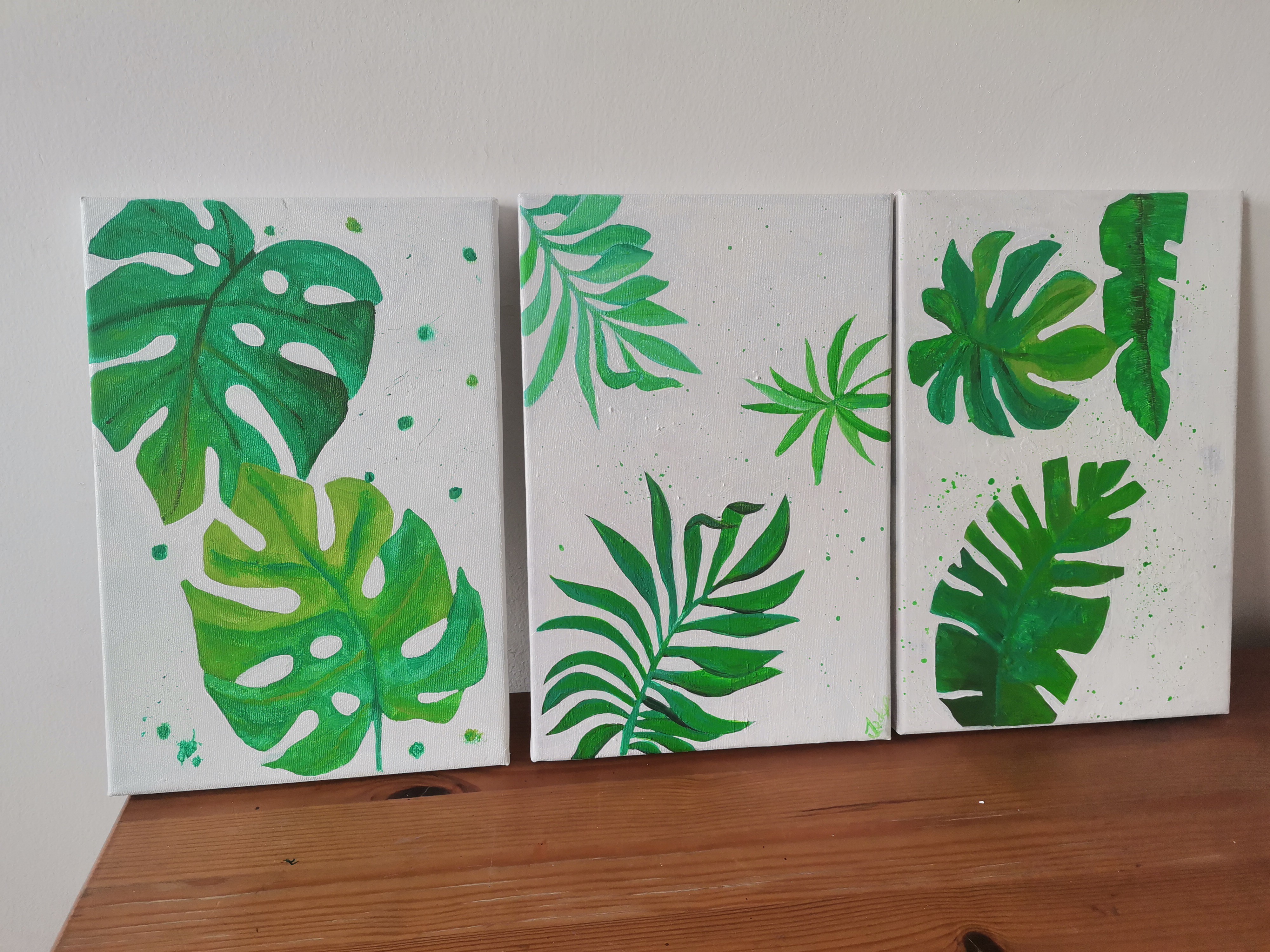 Tropical Leaf Printing by Jacolin Lisa