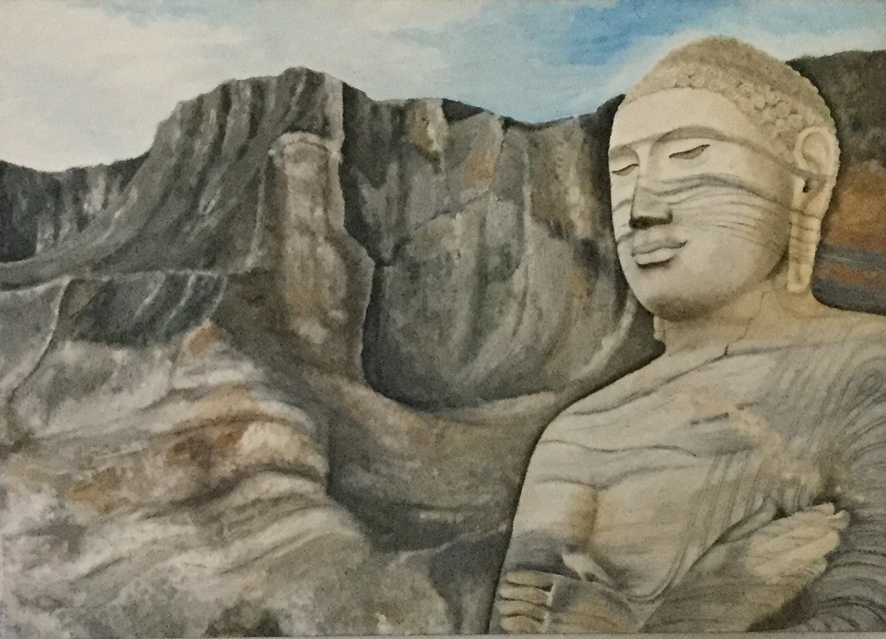 Galviharaya Buddha by D.S.Kokila Dunumalage