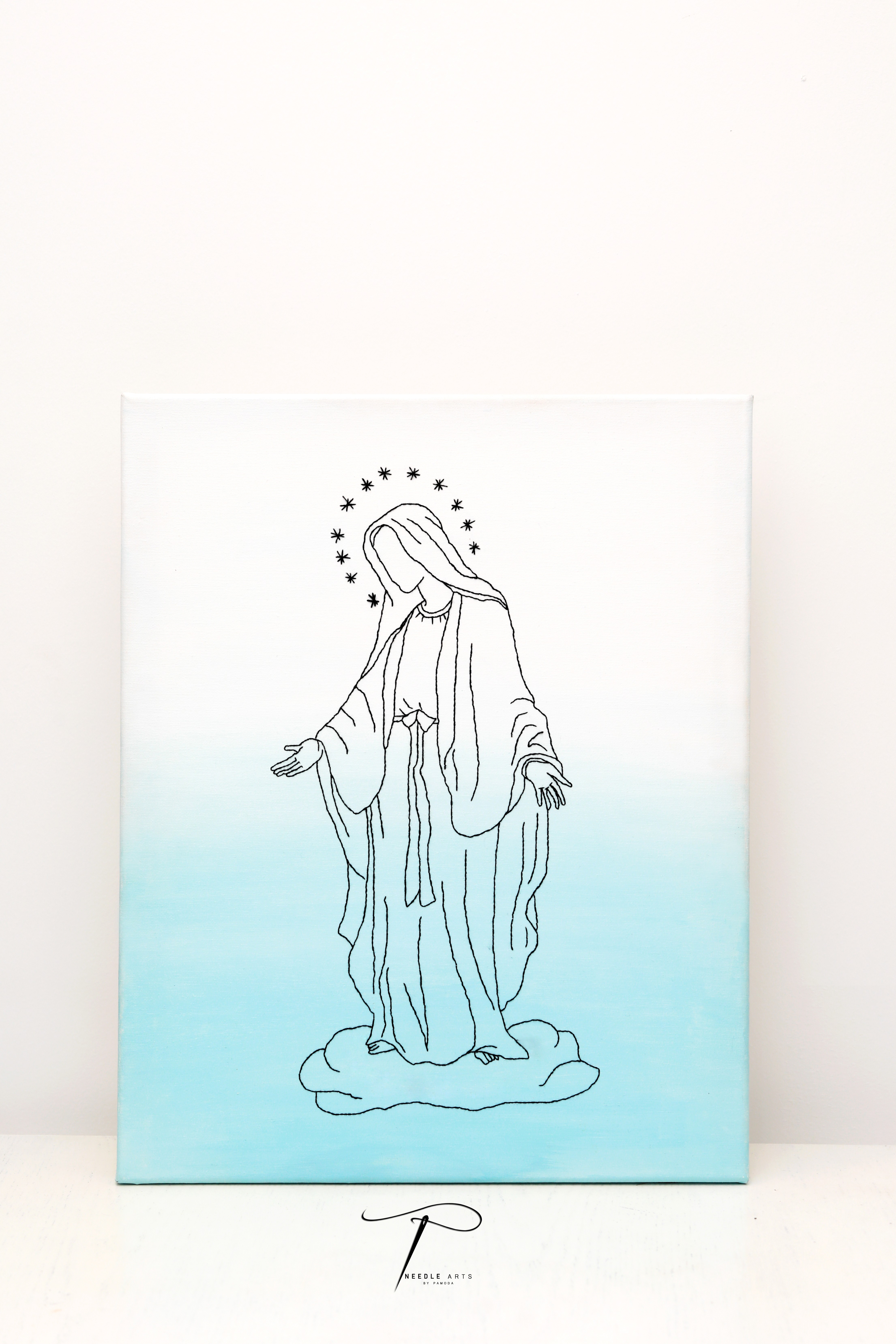 Mother Mary wall art by Pamoda Wickramasinghe