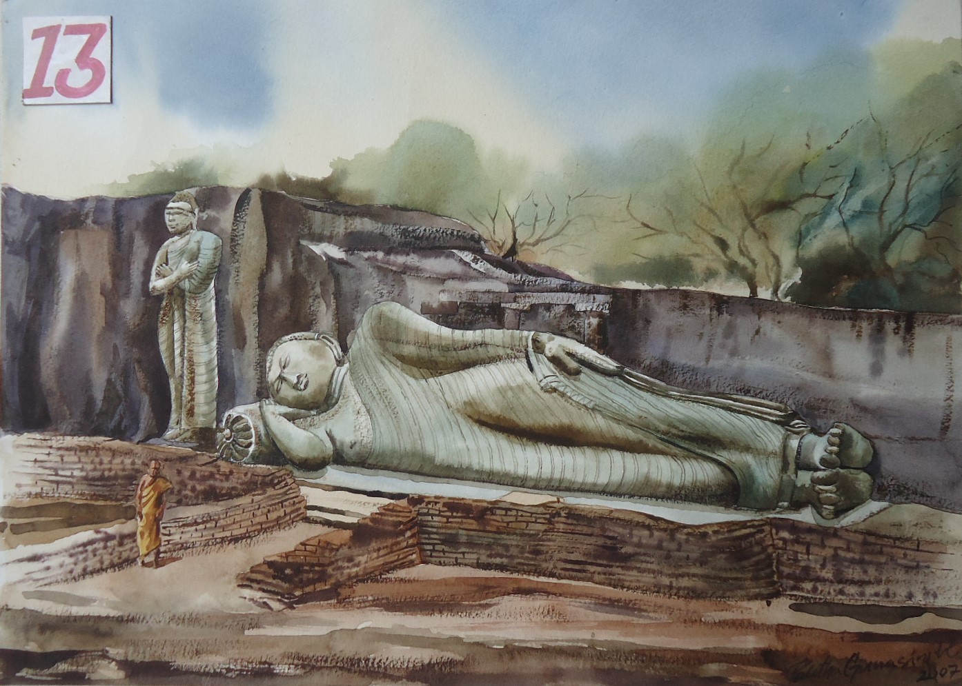 Galviharaya, Pollonnaruwa by Palitha Gunasinghe