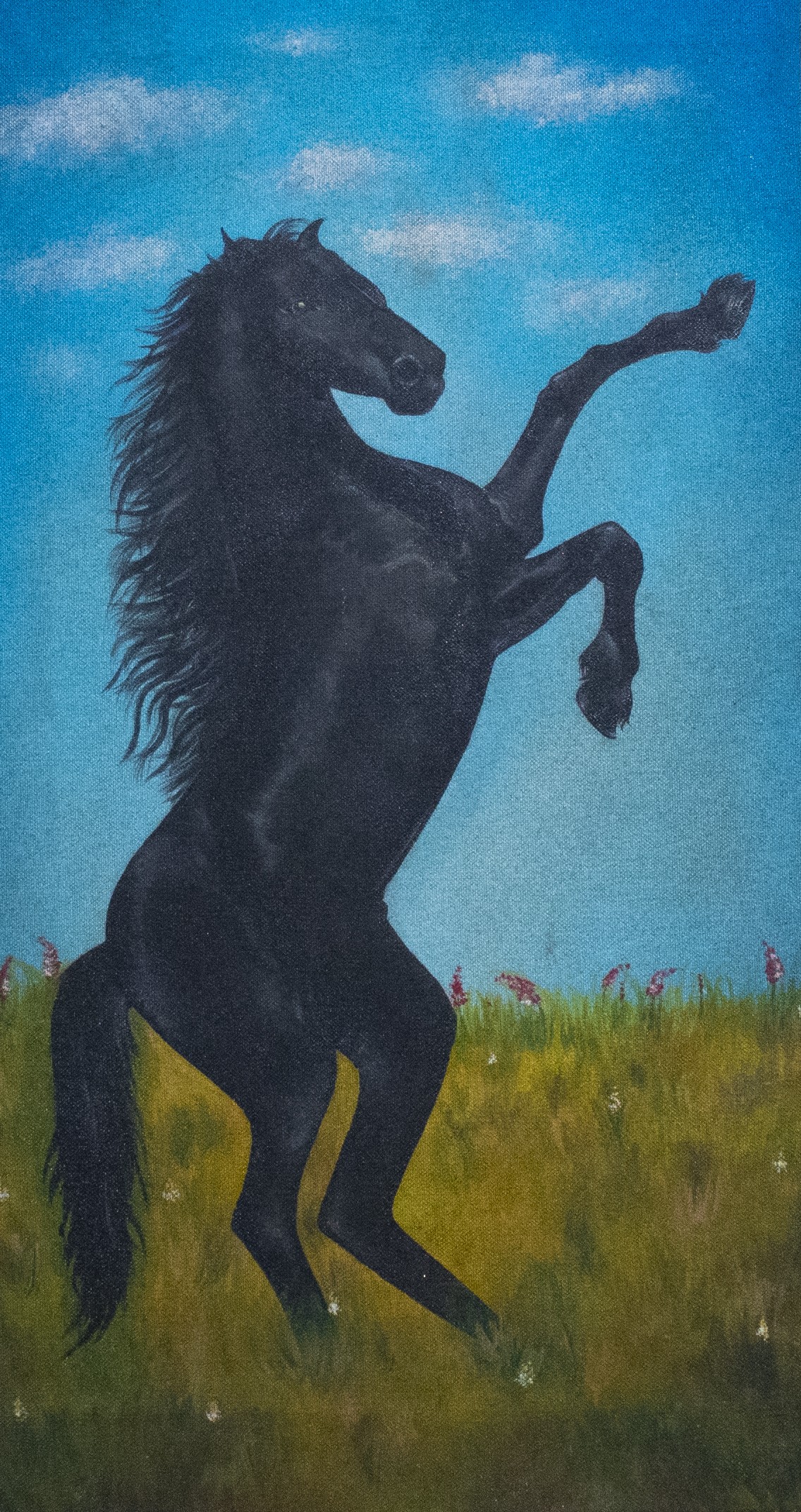 Standing horse black by Kasuni Rathnayaka