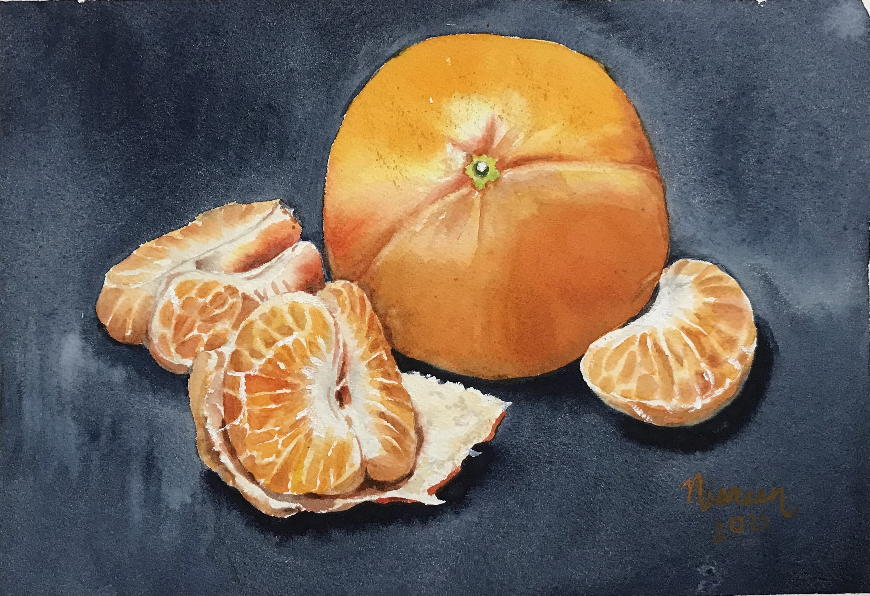 Mandarins by Nisreen Amiruddeen