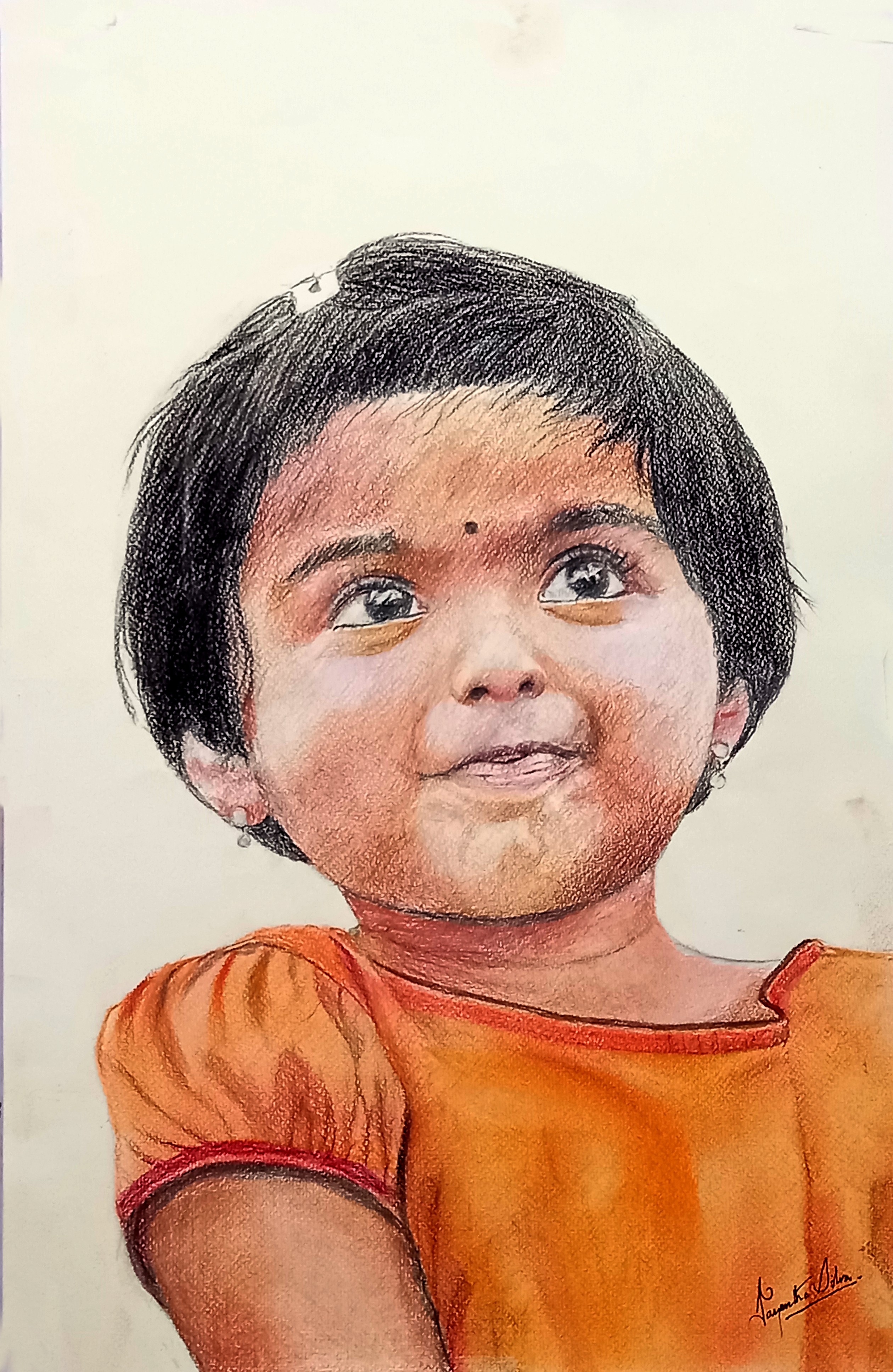 Little Asian Girl by Jayantha Silva