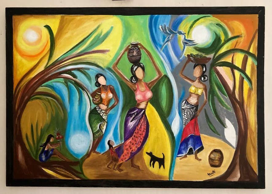 Traditional Women by Anandi Goonewardene