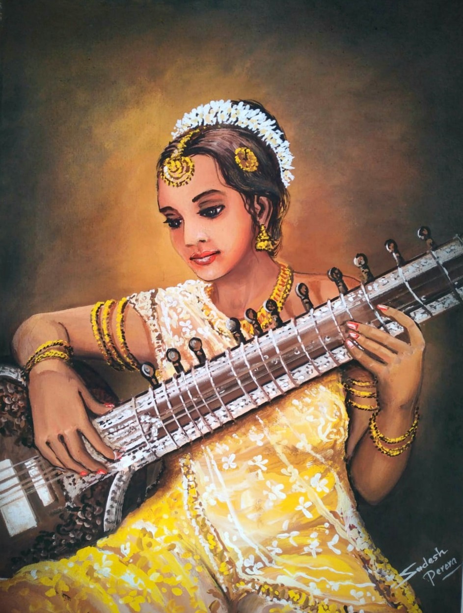 The Sitarist by Sudesh Perera