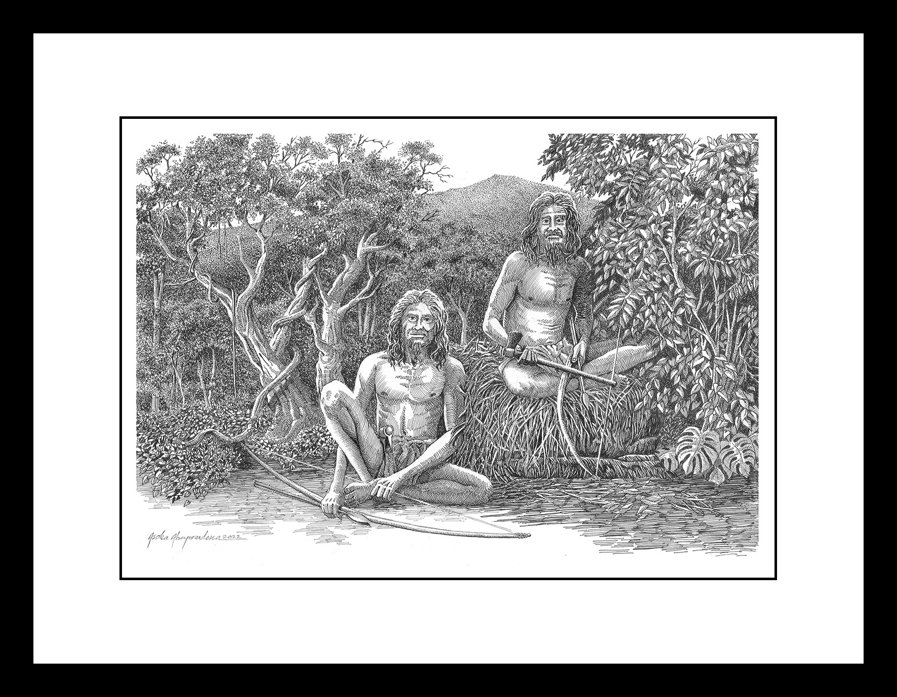 members of Indigenouse community by ASOKA ABEYWARDENA