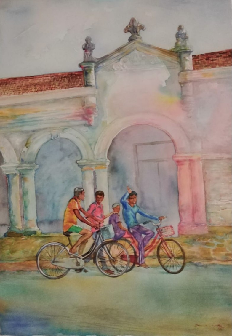 Jaffna Street 2 by Anura Dahanayaka